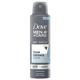 Dove Men+Care Stain Defense 72H Clean Dry Spray Antiperspirant Deodorant oz