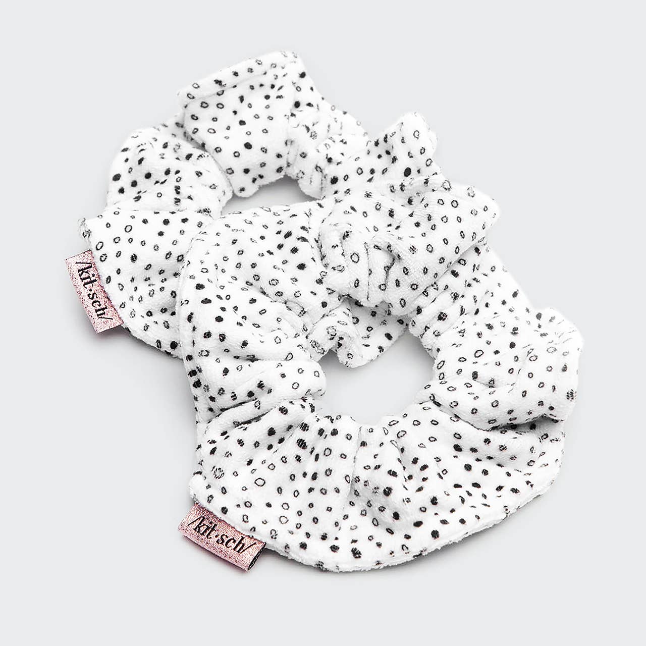 KITSCH Towel Scrunchie 2 Pack - Micro Dot - Image 4