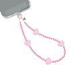 Pink Heart Phone Charm