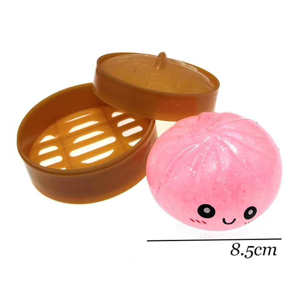 12PCS - Steamed Bao Bun Dumpling Squeeze Squishy Stress Relief Toy