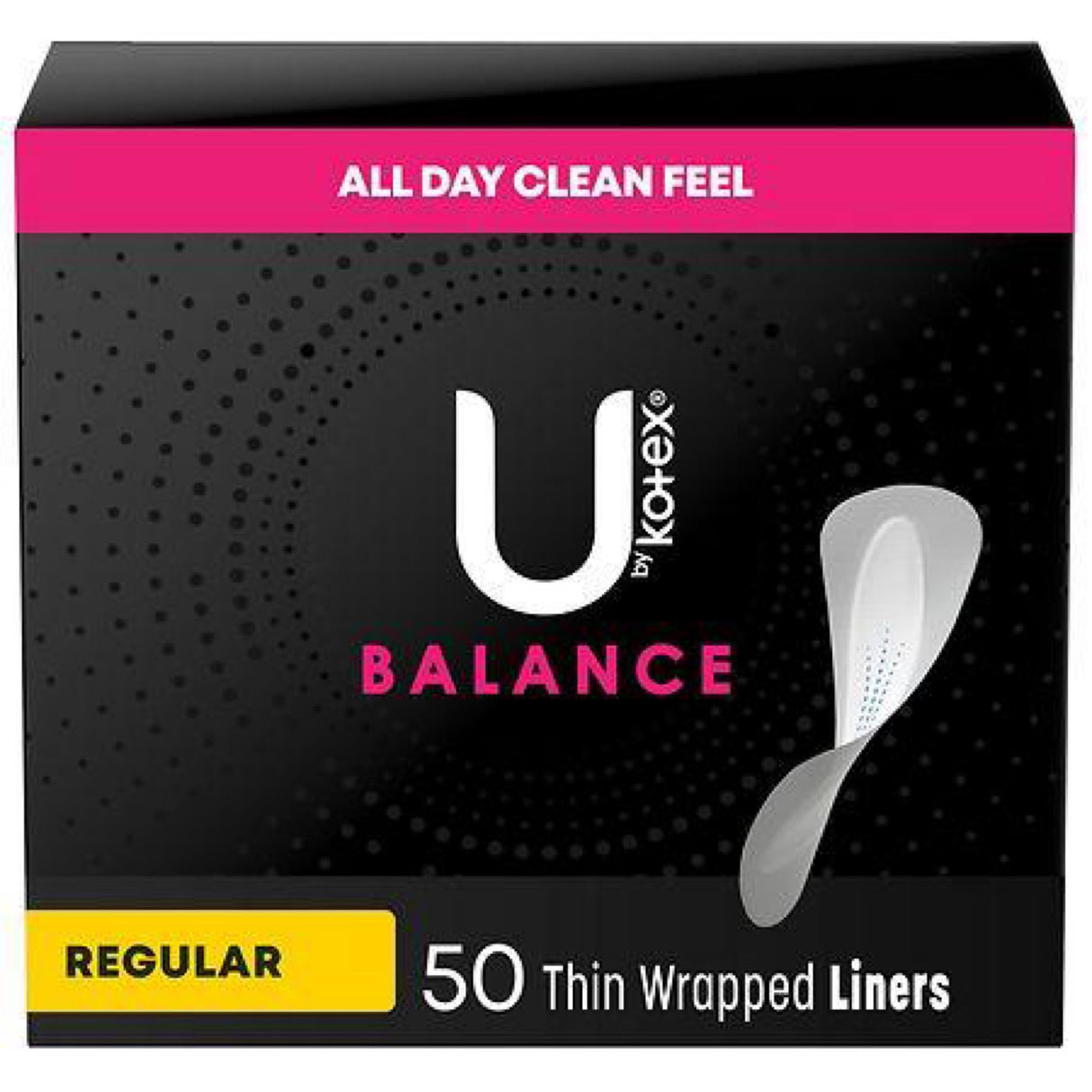 U by Kotex Balance Daily Wrapped Panty Liners Absorbency Length