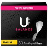 U by Kotex Balance Daily Wrapped Panty Liners Absorbency Length