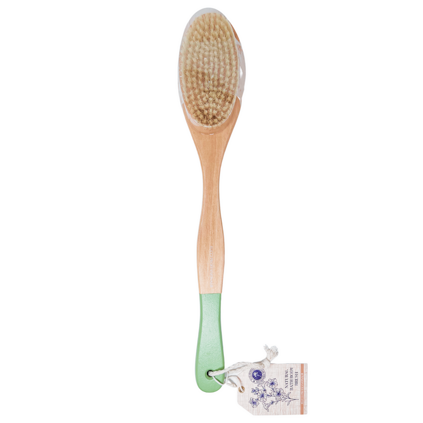 RL438 Bamboo Bath Brush: White - Image 3