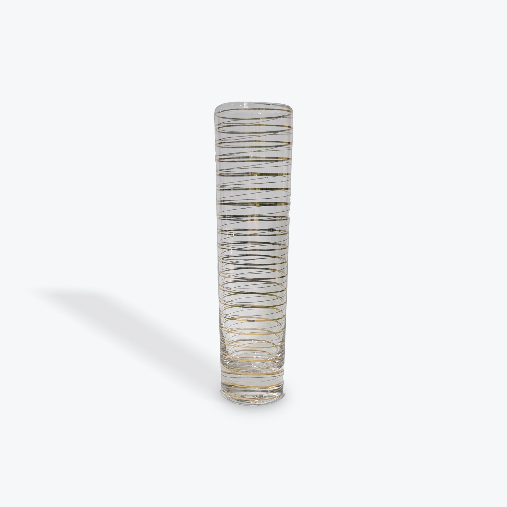 Zodax Centuri Golden Decal Striped Champagne Glass