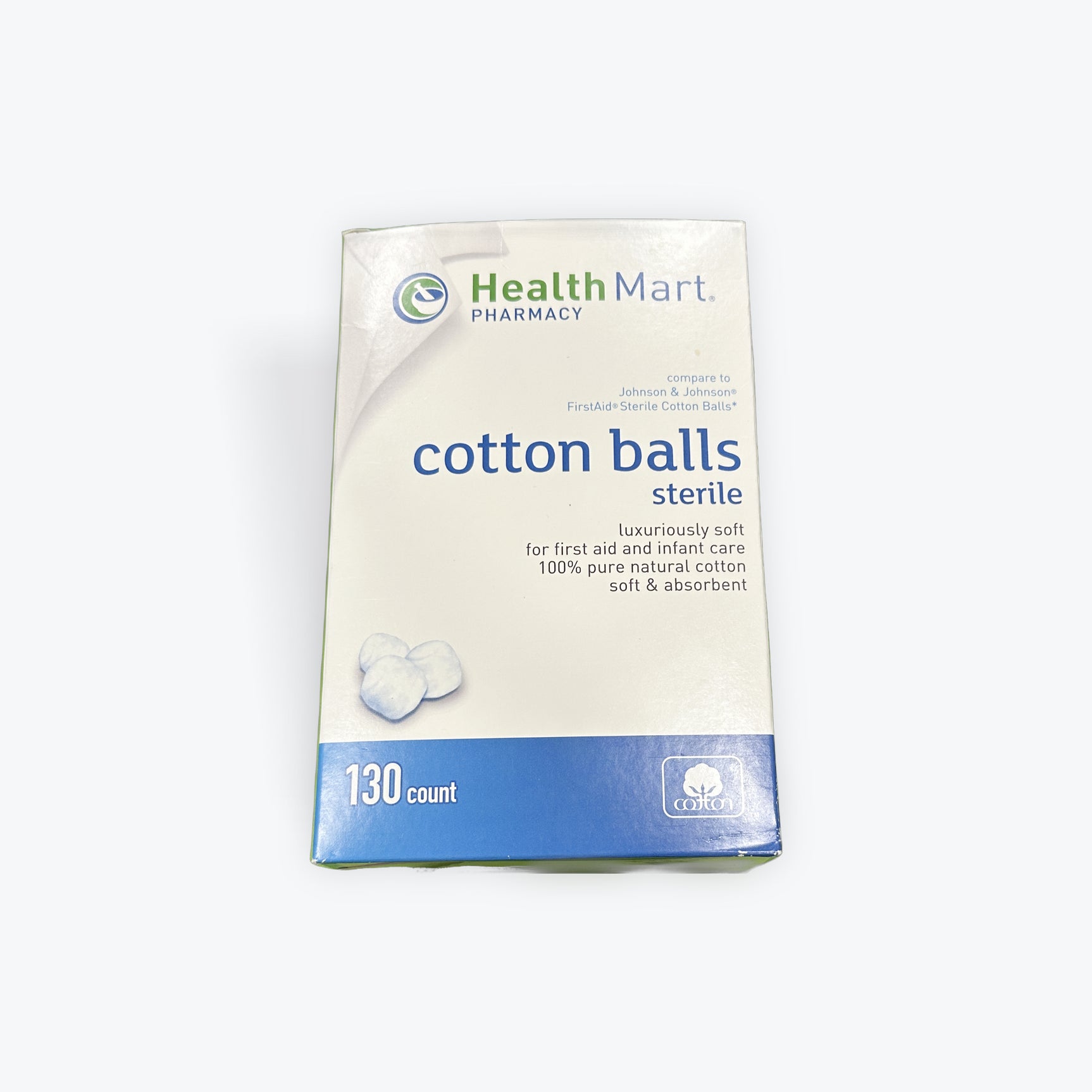 Healthmart Sterile Cotton Balls 130 Count