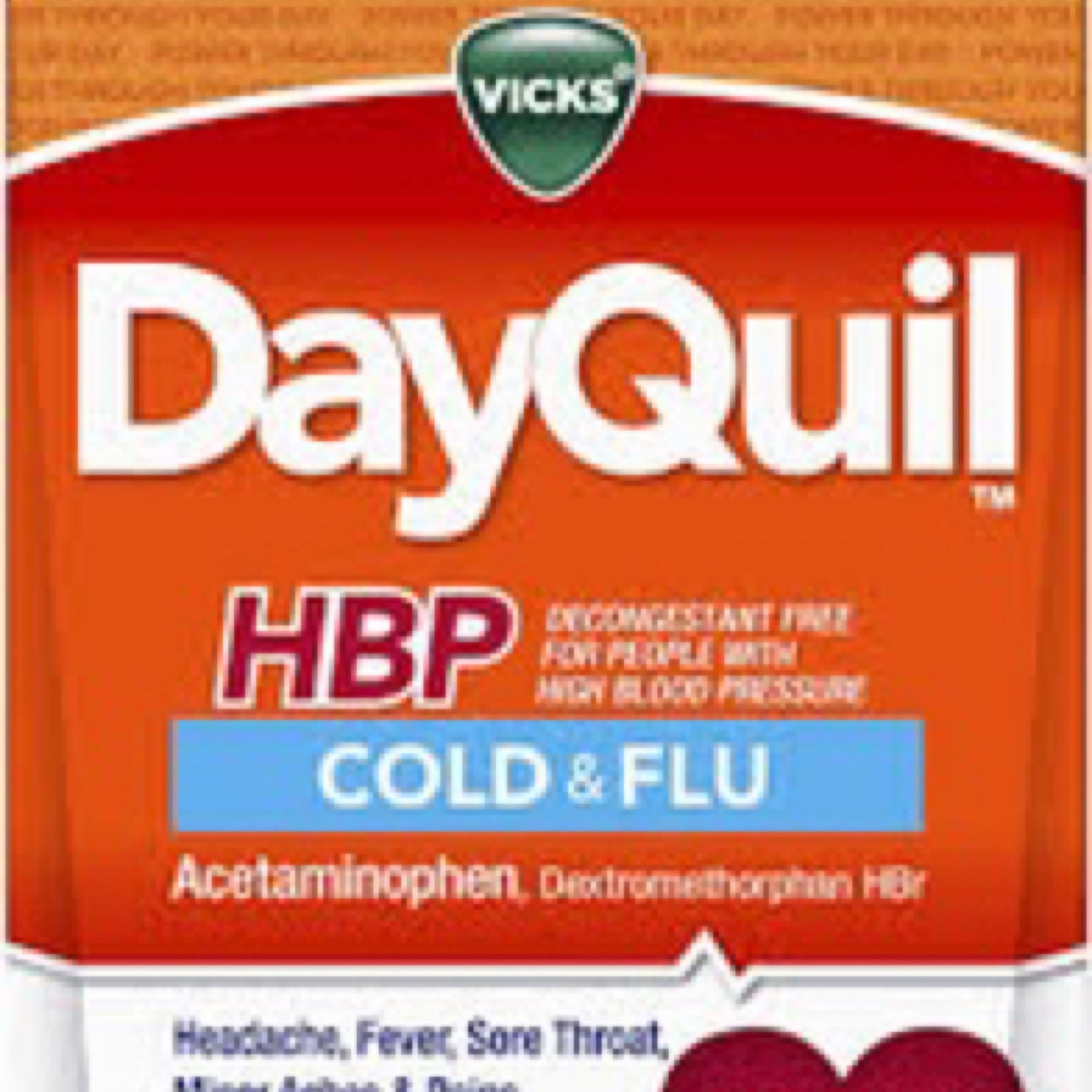 Vicks DayQuil HBP Resfriado y Gripe