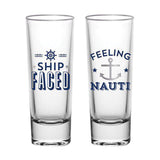 Slant Collections Nautical 2oz Shot Glasses Set of