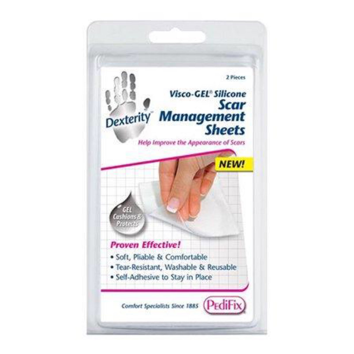 Pedifix Visco-Gel Silicone Scar Management Sheets