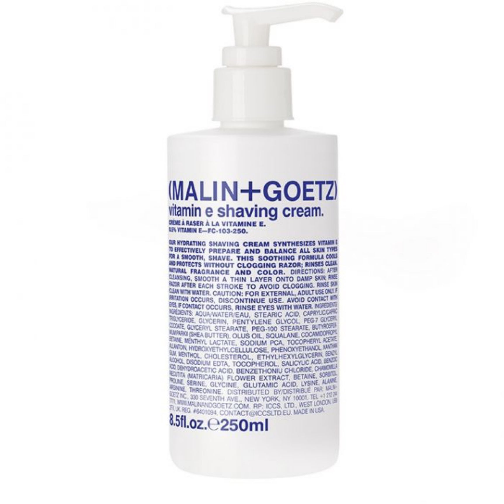 Malin + Goetz vitamin e shaving cream