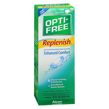 Opti-Free Replenish Multi-Purpose Disinfecting Solution with Lens Case 10 FL (300 mL)