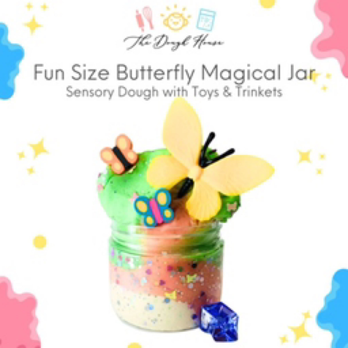 Sensory Dough Fun Size Magical Jar - Butterfly