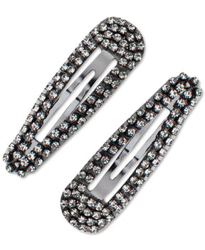 KITSCH Mini Rhinestone Snap Clips