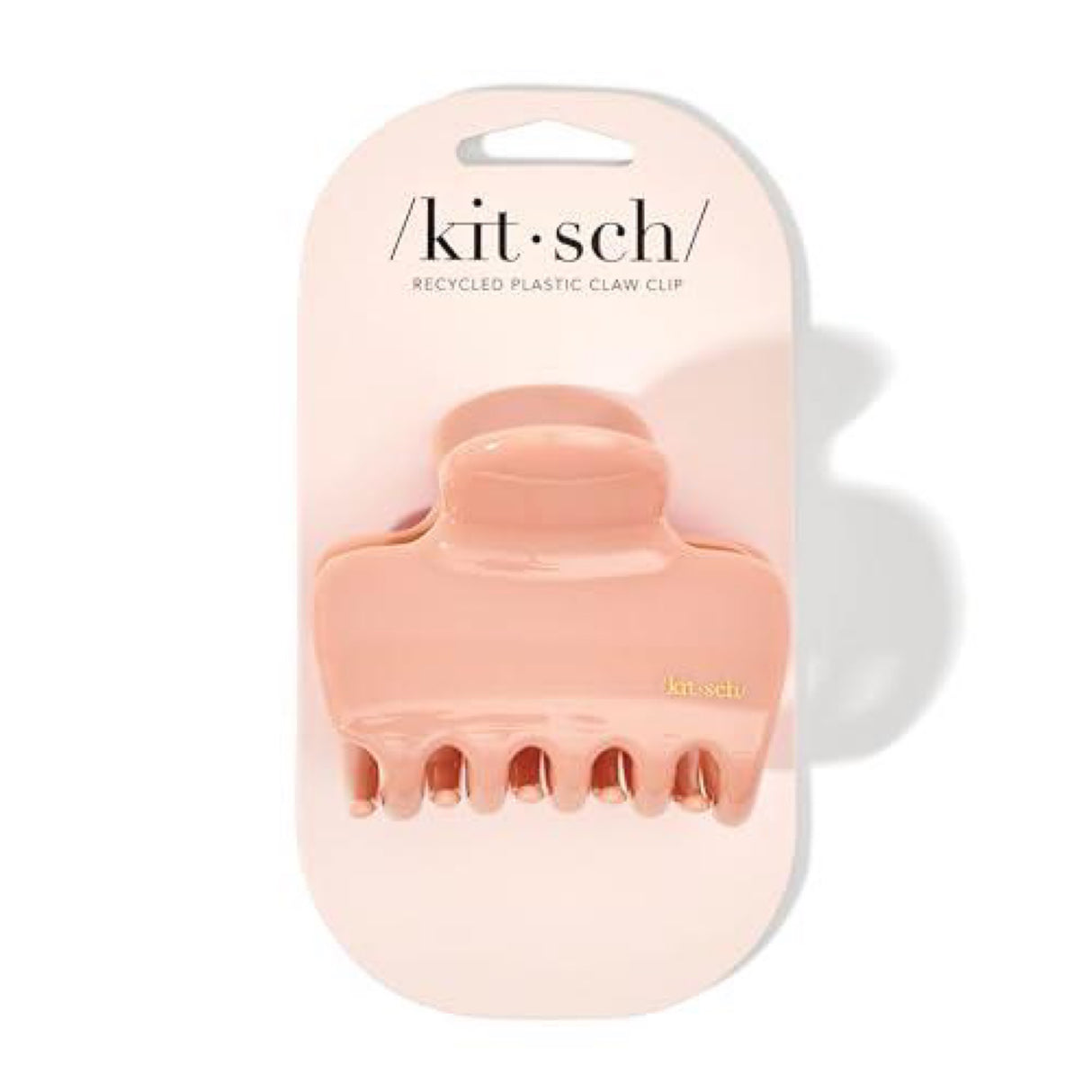 KITSCH Recycled Plastic Puffy Claw Clip 1pc- Rosewood