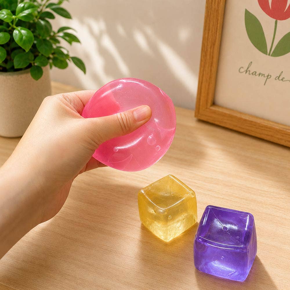 12PCS - Stretchy Cube Squeeze Squishy Stress Relief Toy