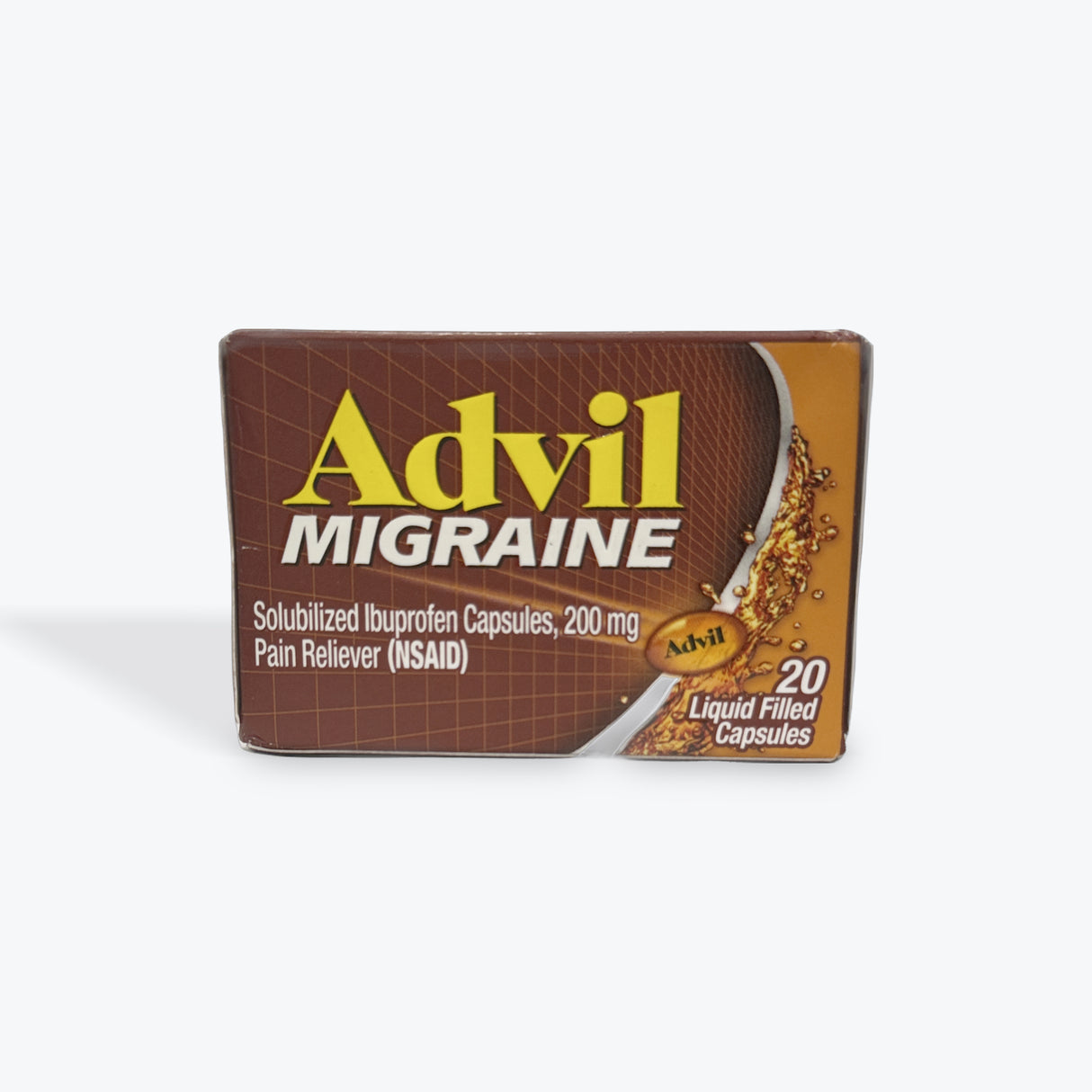 Advil Migraine Headache Relief, Ibuprofen 200mg for Migraine Relief, Nausea Relief and Light Sensitivity Relief 20 Liquid Filled Capsules