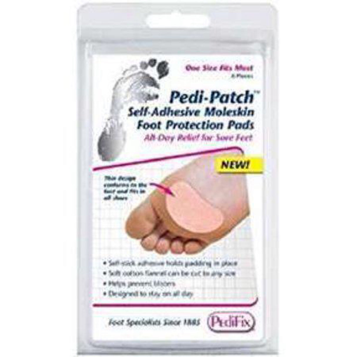 Pedi patch self adhesive moleskin foot protection pads