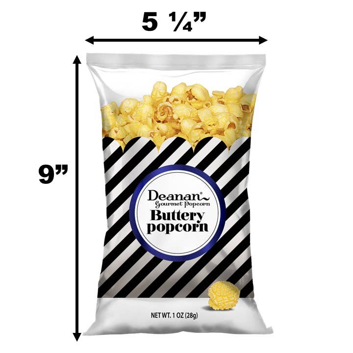 Mixed Case Savory Popcorn - "Full Size" -100 Count