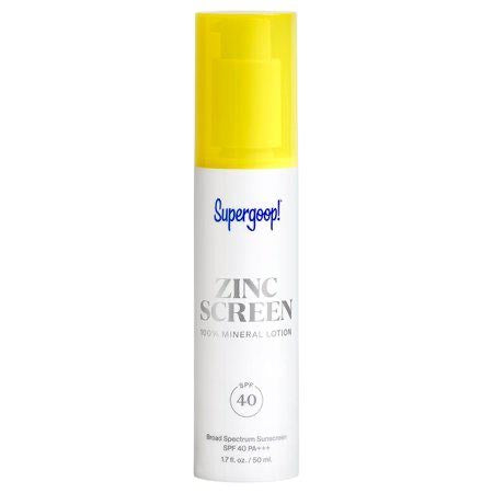 Supergoop!® Zincscreen 100% Mineral Lotion Broad Spectrum SpF 40 Sunscreen