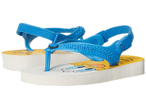 Havaianas Baby Disney Classics Sandal Flip Flop with Backstrap (Toddler), White/Blue