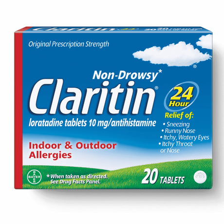 Non-Drowsy Claritin loratadine tablets 10 mg antihistamine 30 ct