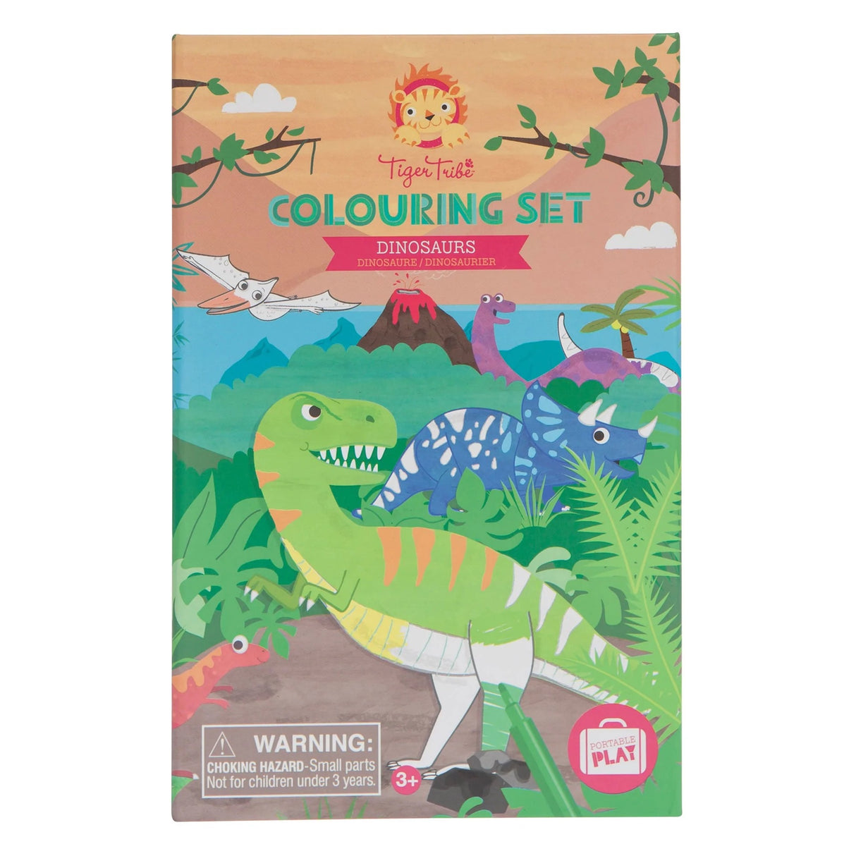 Tiger Tribe COLOURING SET Dinosaurs