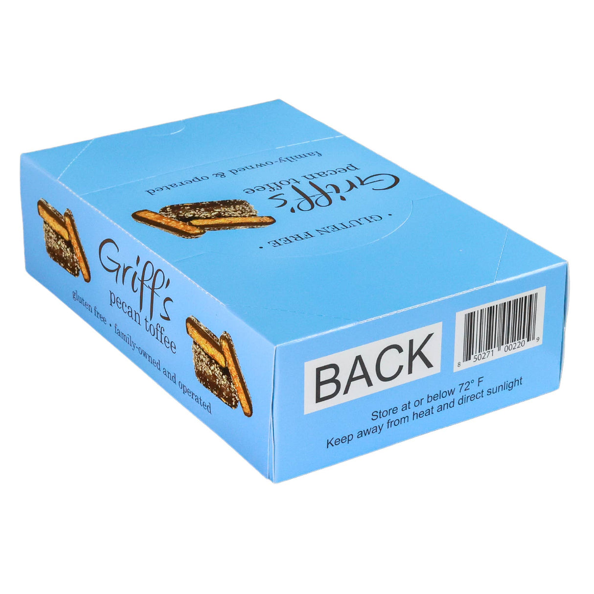 Griff's Pecan Toffee - 1oz Dark Chocolate Toffee