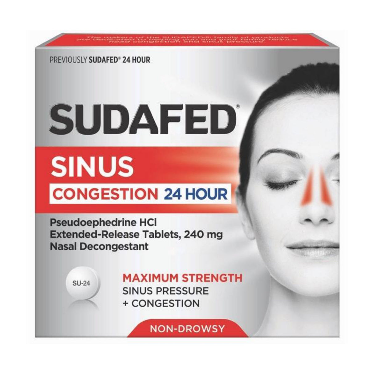 Sudafed sinus congestion 24 hours