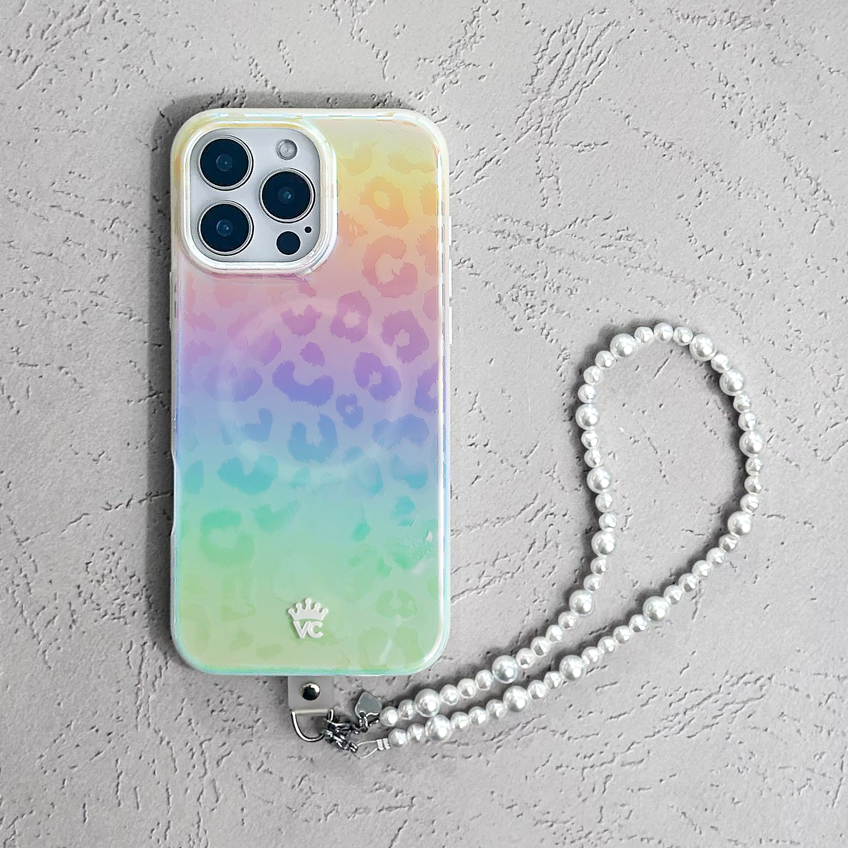 White Pearl Phone Charm - Image 2