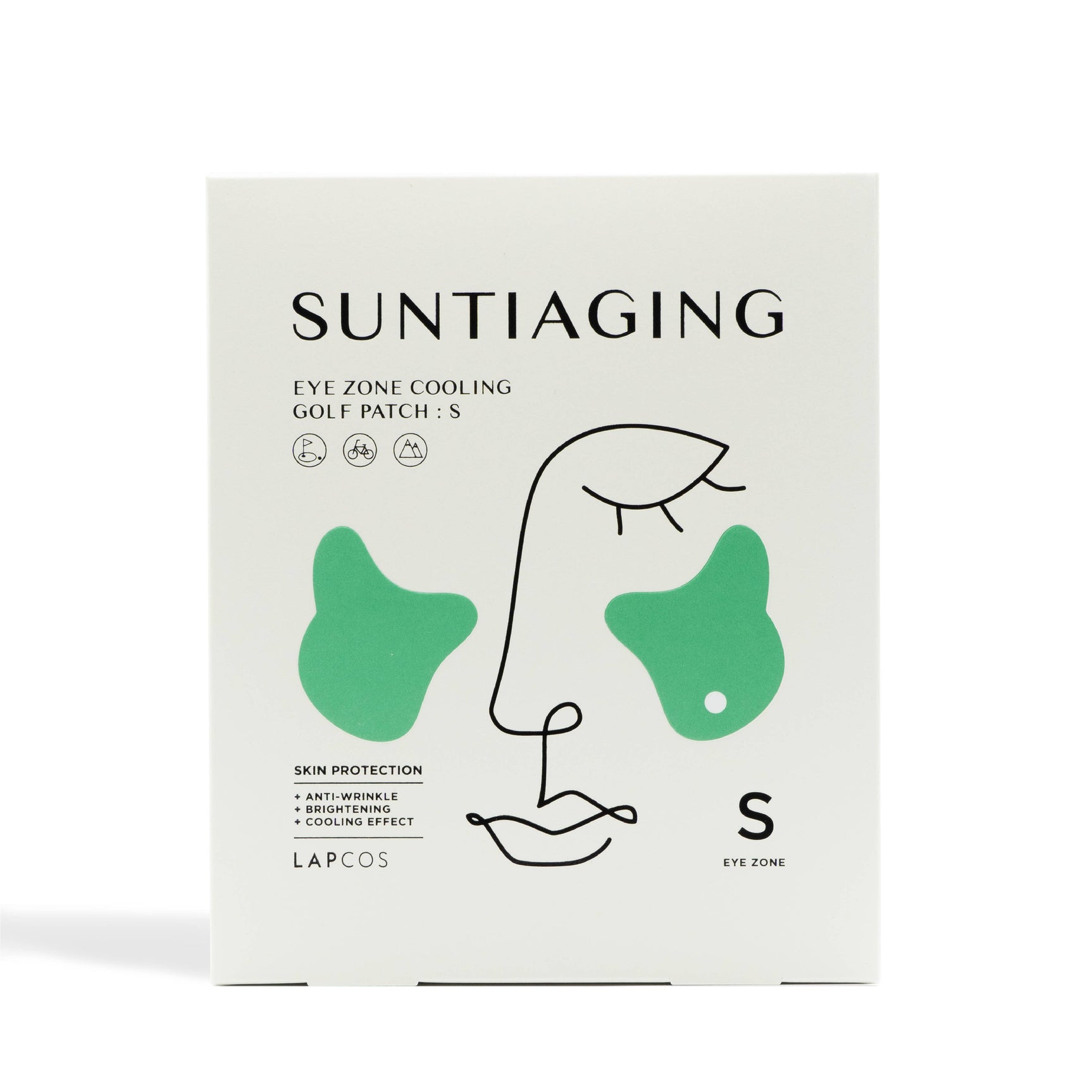 LAPCOS SUNTI-AGING EYE ZONE COOLING GOLF PATCH
SPF50+ PA+++