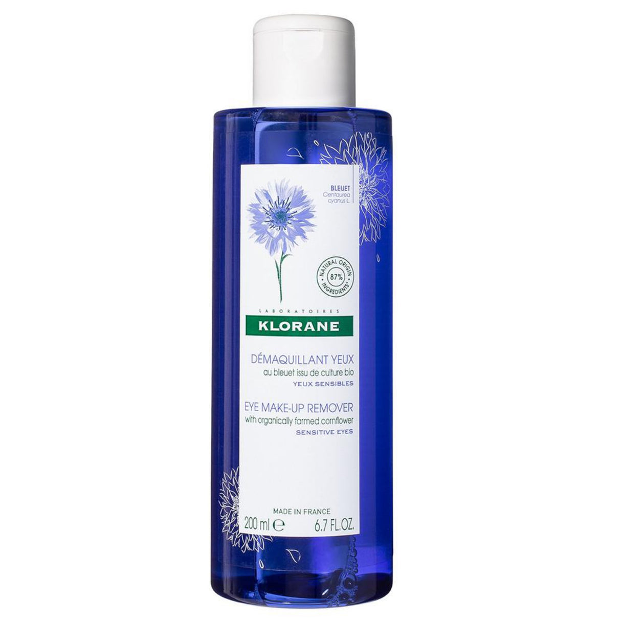 KLORANE Eye make-up remover with organically farmed Cornflower