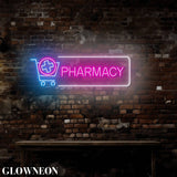 Pharmacy Logo Open Neon Light Sign, Medical Pharmacy Decor: 25"/63cm - Image 4