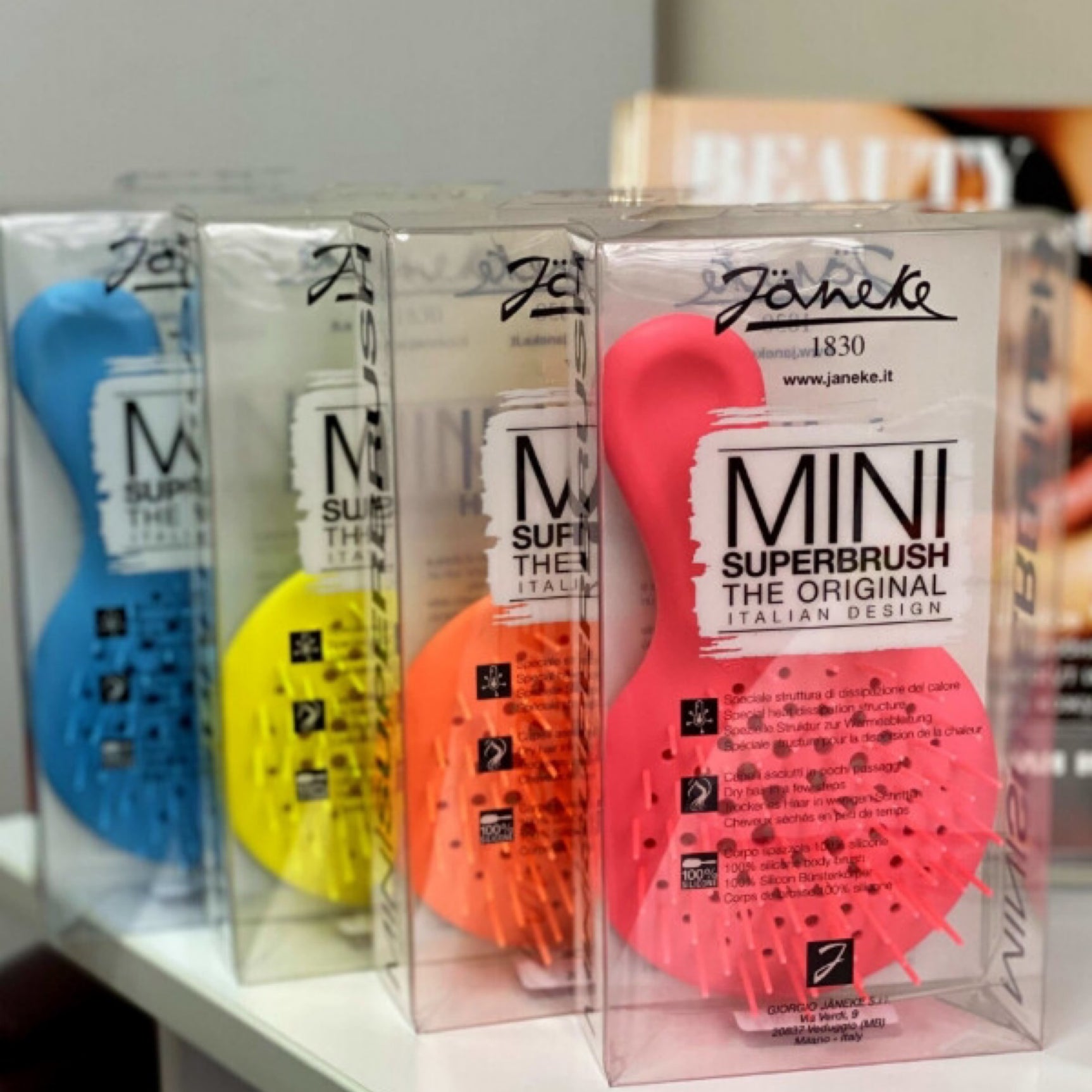 Janeke Mini Superbrush The Original Pastel Yellow