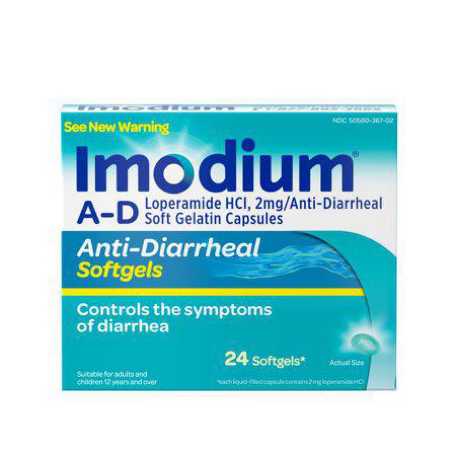Imodium A-D Anti-Diarrheal Softgels Hydrochloride 24ct