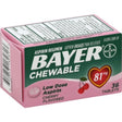 Bayer Chewable Aspirin Regimen Low Dose Pain Reliever Tablets Cherry