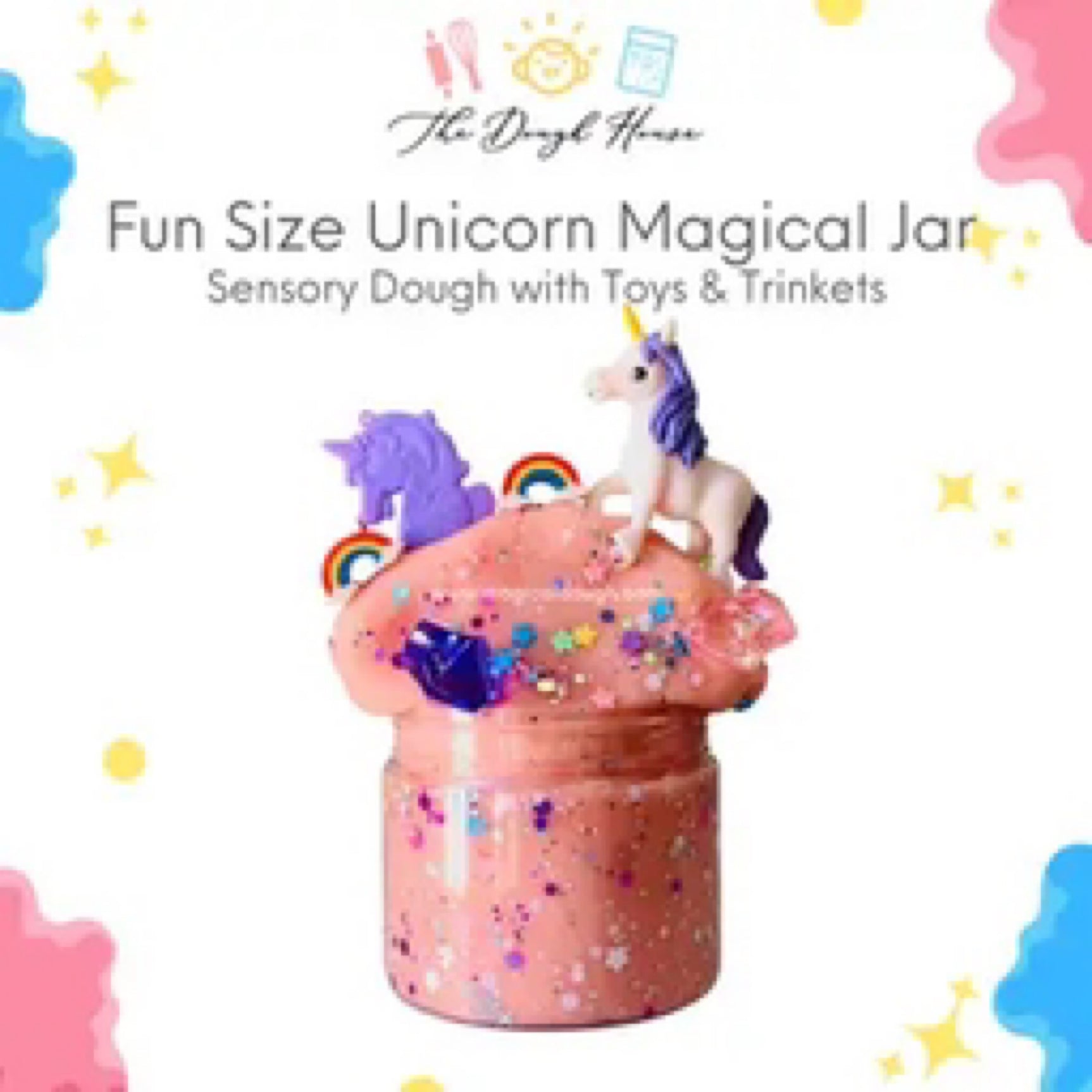 Sensory Dough Fun Size Magical Jar - Unicorn Dreams