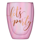 Double-Wall Stemless Glass - Lets Party