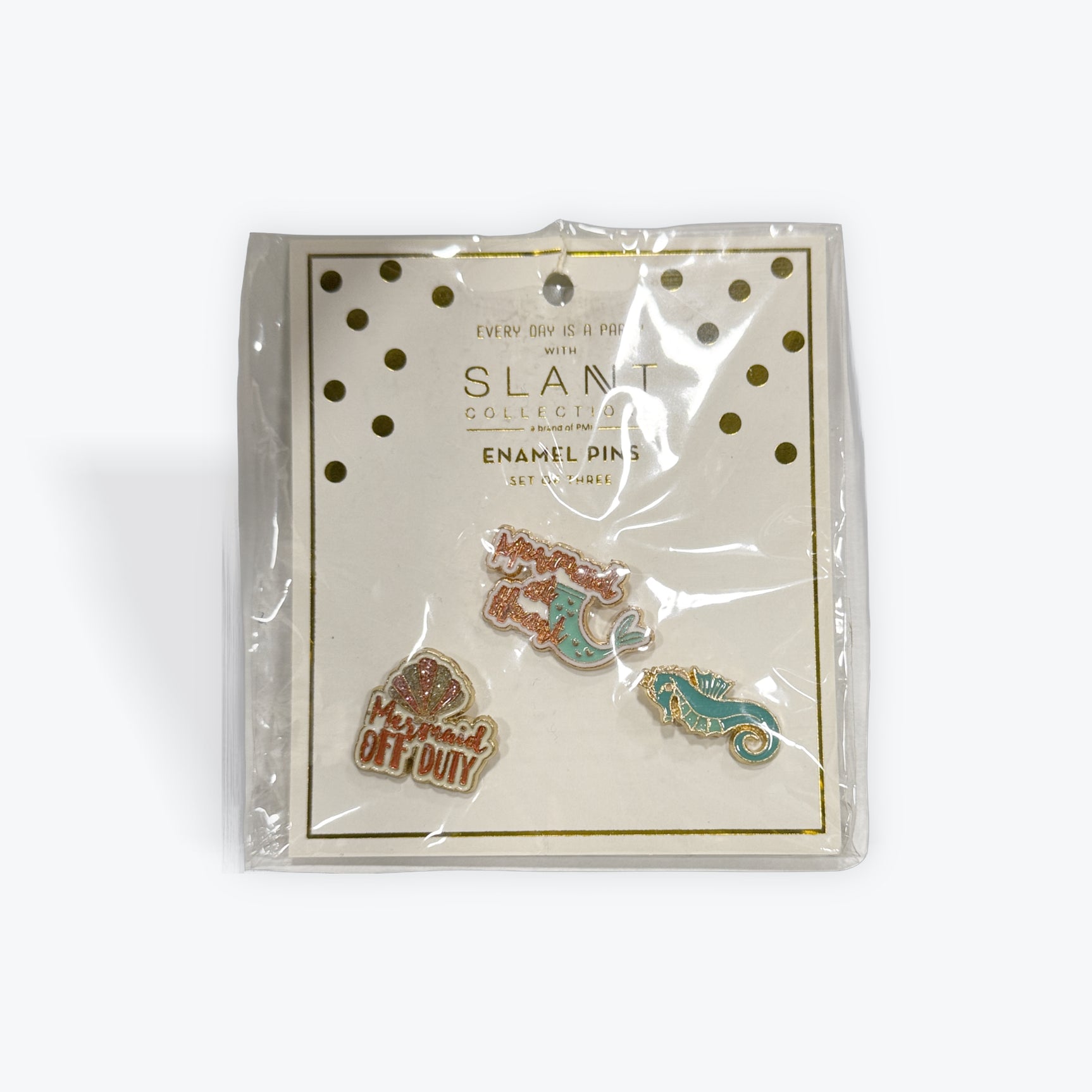 Slant Collection Enamel Pins: Cake, Happy Birthday Pin, Birthday Crown