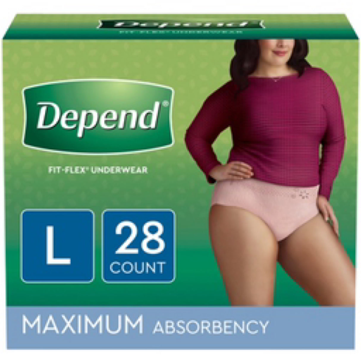 Depend Fit-Flex underwear Large 28 count