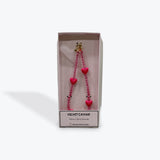 Hot Pink Heart - Velvet Caviar Phone Charm Bracelet