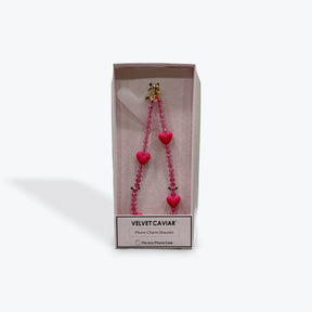 Hot Pink Heart - Velvet Caviar Phone Charm Bracelet