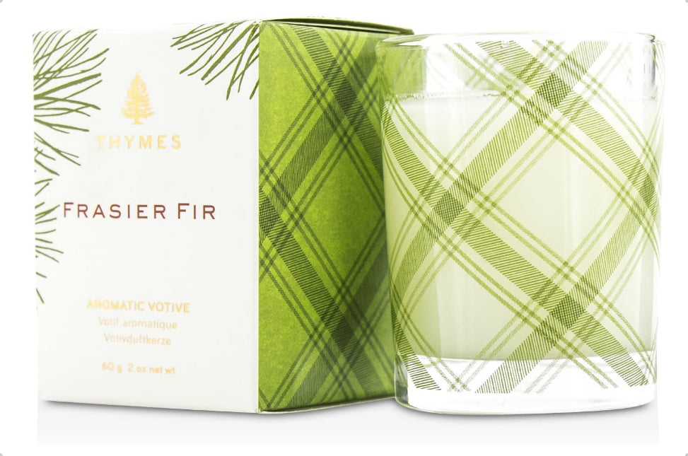 Thymes Frasier Fir Aromatic Votive Candle oz
