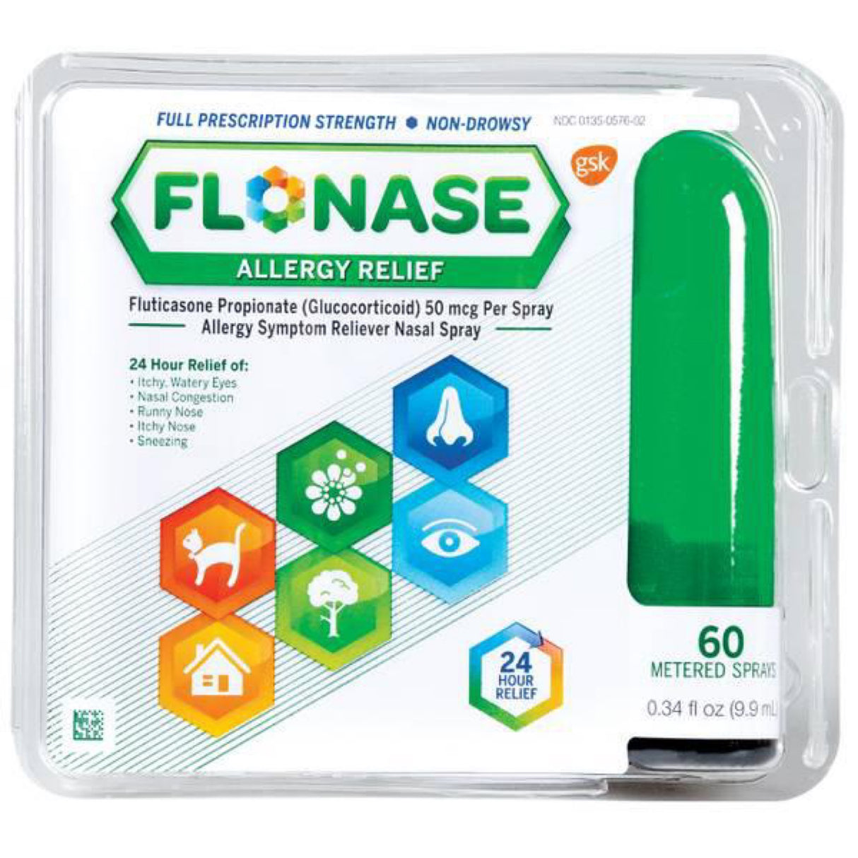 Flonase Allergy Relief 24 Hour Non-Drowsy Metered Nasal Spray