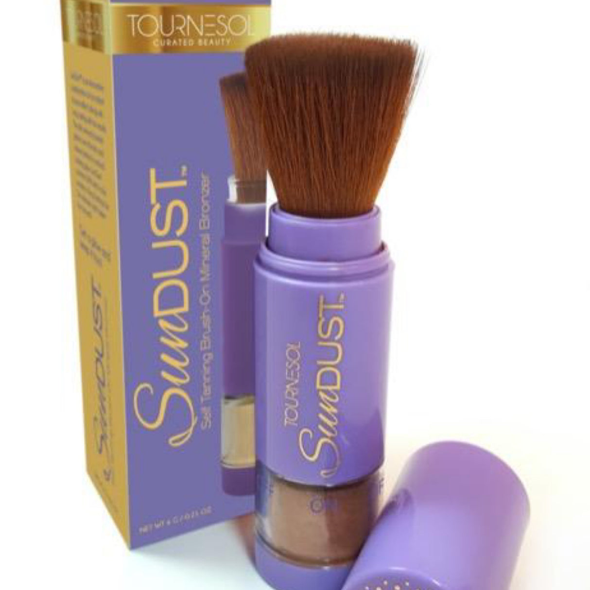 Sun dust self tanning brush on the mineral bronzer
