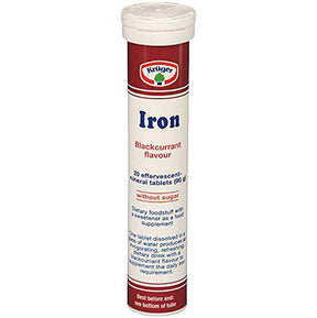 Krueger Iron- Effervescent Tablets (90 g /20 Tablets)