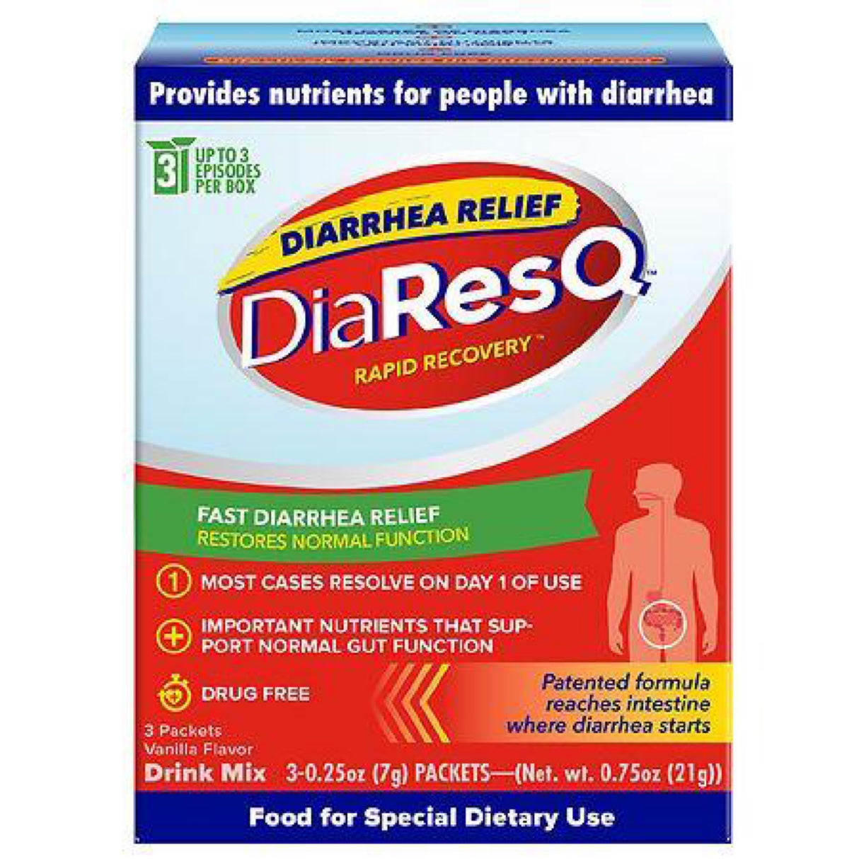 Vanilla Diarrhea Relief Drink Mix