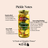 Pepinillos encurtidos artesanales con eneldo | Especias clásicas artesanales | 450 g