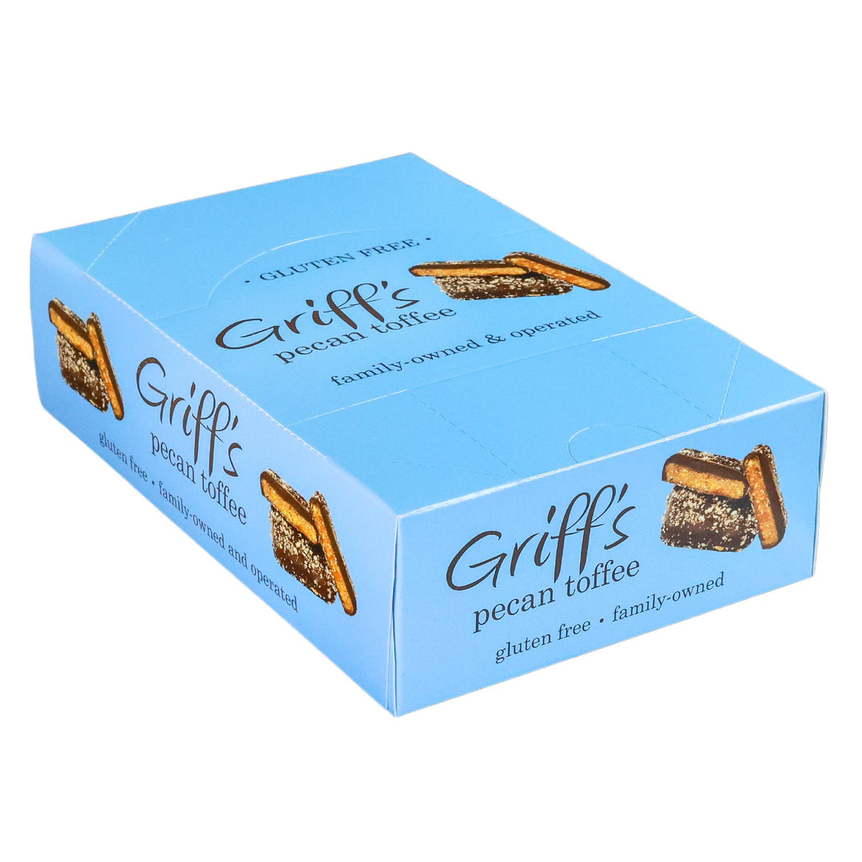 Griff's Pecan Toffee - 1oz Dark Chocolate Toffee