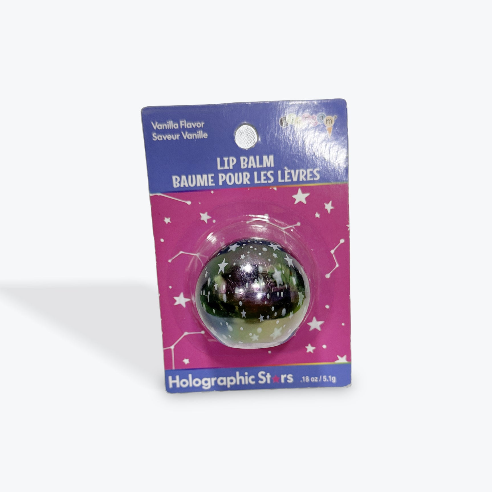 Iscream Vanilla Flavor Holographic Lip Balm