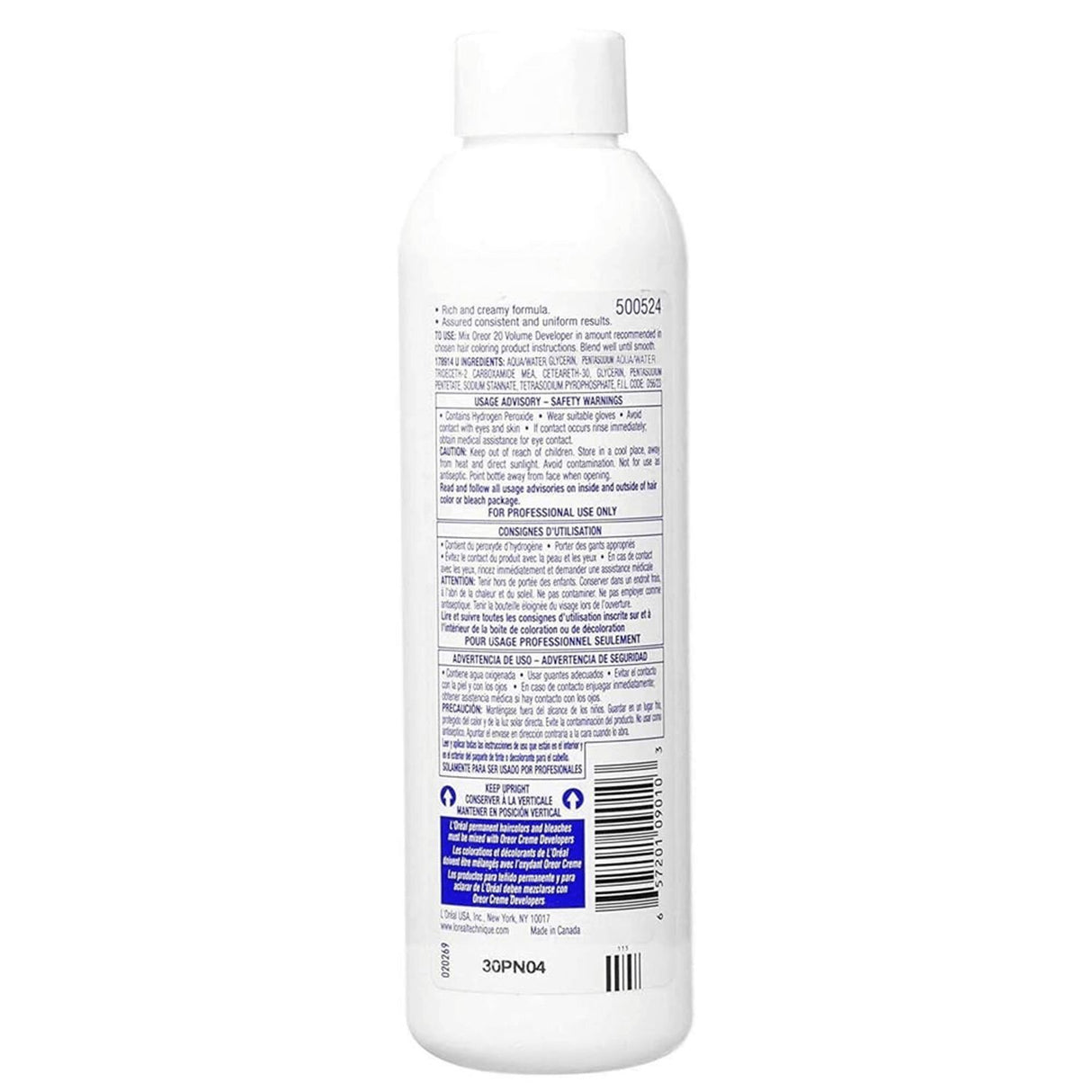 L'Oreal Oreor 20 Volume Creme Developer