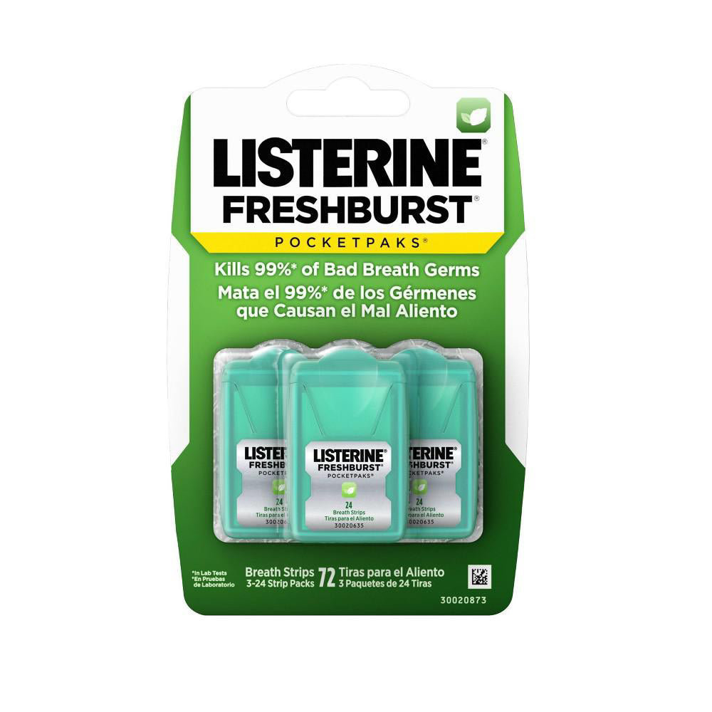 Listerine Freshburst PocketPaks Oral Care Breath Strips Spray Alternative ct